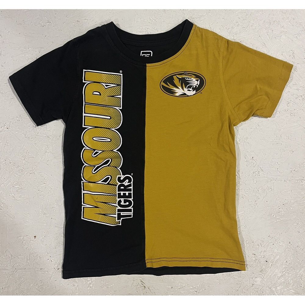 Pro Edge Mizzou Missouri Tigers‎ Youth Shirt Boys Medium Yellow Black Football